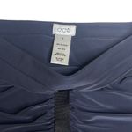 Cache new π€ Ruched Draped Zipper Mini Skirt π€ Shiny Navy π€ Black Ribbon π€ 4 Photo 2