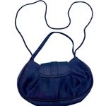 Black Satin Evening Handbag Purse Rhinestone Oval Buckle Optional Braided Strap Photo 3