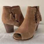 Franco Fortini Tan Suede Ankle Booties Photo 8