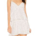 Revolve Bardot Spotty Tiered V-Neck Mini Dress in Orchid White Size 6/S Photo 1