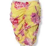 Mango MNG Skirt Romance Yellow Floral Ruffle Frill Mini Flirty Feminine Romantic Photo 5