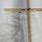NYDJ Pants Womens 10 Petite White Linen Blend Lift Tuck Bootcut Pants Photo 8