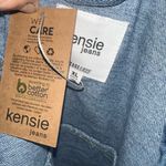 IZOD Kensie distressed denim cropped Sherpa cargo jacket Photo 2