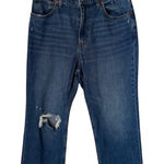 Abercrombie & Fitch  The Ankle‎ Straight Ultra High Rise Distress Jeans Si… Photo 0