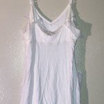 EXPRESS V-Neck Ruffle Metallic Embroidered Tank Top Blouse Size Small Ivory Photo 1
