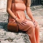 Forever 21 Coral Jumpsuit Photo 0