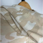 Lucky Brand Tan Neutral Camo Print Hooded Open Front Cardigan Sweater Photo 8