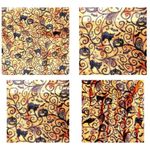 ViTG Halloween Neck Scarf Orange Black Cats Jack O Lantern Bats Spiderwe… Photo 10