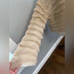 ZARA  Ruffled Knit Sweater Size Large Oversized Photo 4