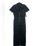RVCA  Black Women's Jumpsuit with White Stitching L New Photo 1