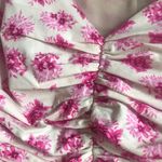 ZARA Ruched Floral Crop Top Photo 8