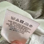 Moth Anthropologie Mixed Media Sweater Blouse Gray and White Size‎ Medium Photo 8