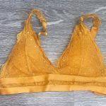 Aeropostale Golden Yellow Lace Bra Photo 0