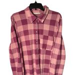 Soft Surroundings  Tunic Dress Flannel Pink Buffalo Plaid Size Medium Photo 1