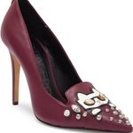 Karl Lagerfeld  casias pointed toe pump in port Sz 8 1/2 Photo 0