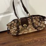 Coach Brown Logo Shoulder Bag Purse Photo 1