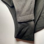 Bardot Revolve Black Velvet Animal Print Long Sleeve Bodysuit Women's 8 Medium Photo 4