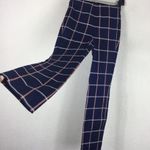 Rag and Bone Simone Cropped Blue Pink Plaid Woven Pants Size 0 Photo 10