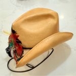 Vintage Beaver Hats Colorful Feathered Cowboy Hat 6 7/8 Photo 2