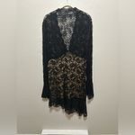 SheIn  Black Lace Mini Dress | Gothic Witchy Sheer Long Sleeve Party Dress 2X Photo 1