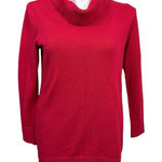 Chico's Chico’s Red Cowl Neck Sweater Long Sleeve Pullover Women’s Large Photo 0