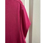 Chico's Chico‘s Travelers Bright Pink Stretch Knit Cap Sleeve Top 1 Medium Vintage Y2K Photo 2