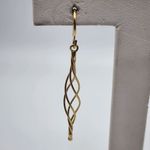 Gold Plated Sterling Silver Dangling Swirl Earrings Photo 1