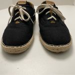 Olukai Kaula Pa‘a Lī Shoes Canvas Lace-Up Espadrilles Sneaker Slip Ons Black Photo 3