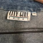 Vintage City Girl Sport Denim Beaded Three Piece Skirt Top Jacket Set Outfit Blue Size 10 Photo 1