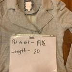 LC Lauren Conrad Moto Jacket Small Gray cotton/poly zip up pockets soft Photo 4