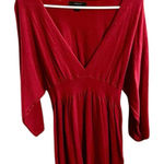 EXPRESS NWOT Red  Babydoll Sweater 3/4 Sleeve Wool Blend Large Photo 0