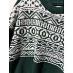 Maurice's Womens Dark Green Geometric Fair Isle Print Long Sleeve Sweater XXL Photo 2