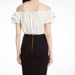 Ted Baker  White Elleh Off-the-Shoulder Ruffle Sleeve Bardot‎ Top Size 3 Photo 1