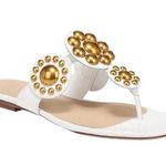 Veronica Beard - Minari Slip On T Strap Embellished Slide Sandals Sz 8 Photo 0