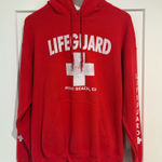 Gildan Heavy Blend “Lifeguard – Pismo Beach, CA” Red Hoodie – Size Large Photo 0