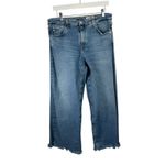 AG Adriano Goldschmied Saige Wide Leg Crop Jeans 18 Years Atlantic Womens 32 Photo 1