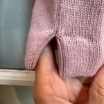 J.Crew Mauve Embellished Jeweled-Starburst Collar Sweater Merino Wool Size XS Photo 7