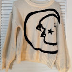 Neon Rose Moon Sweater Tan Size XS Photo 0