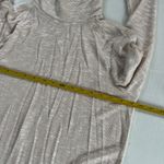 Dress Barn  Sz L Pullover Turtleneck Cream Gold Stretch Long Sleeve Side Slits Photo 5