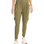 FREE PEOPLE MOVEMENT‎ Olive Green Ribbed Jogger Pants Large Boho Lounge Luxury Photo 2