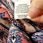 Lucky Brand NWT  Floral Boarder Print Peasant Top Photo 4