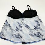 Coco Beach Womens Tankini Swim Top Size XLarge Blue Twist Front Built In Bra Photo 4