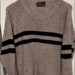 Kerisma  beige sweater with black stripe has some angora and wool size s/m Photo 0