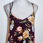 PaperMoon Burgundy Floral Tank Top NWT Size Medium Burgundy Floral Top Photo 2