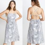 Marine layer Linen Blend Lily Dress Womens Medium Tropical Resort Beach Vacation Photo 1