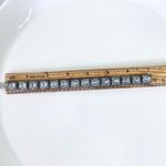 Art Deco Crystal Stone Bracelet Silver Photo 5