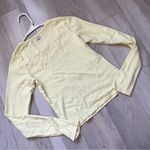 Form Pointelle Tshirt long sleeve crop womens Yellow (large) Photo 5