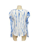 Generation Love  Josephine Tie‎ Dyed Top White Indigo Blue Size Small Photo 4