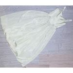 Gunne Sax Jessica McClintock  light green jeweled tanktop fit & flair silky dress Photo 3