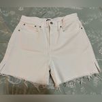 J.Crew  Women's White Denim Shorts with Frayed Hem Size 29 Photo 1